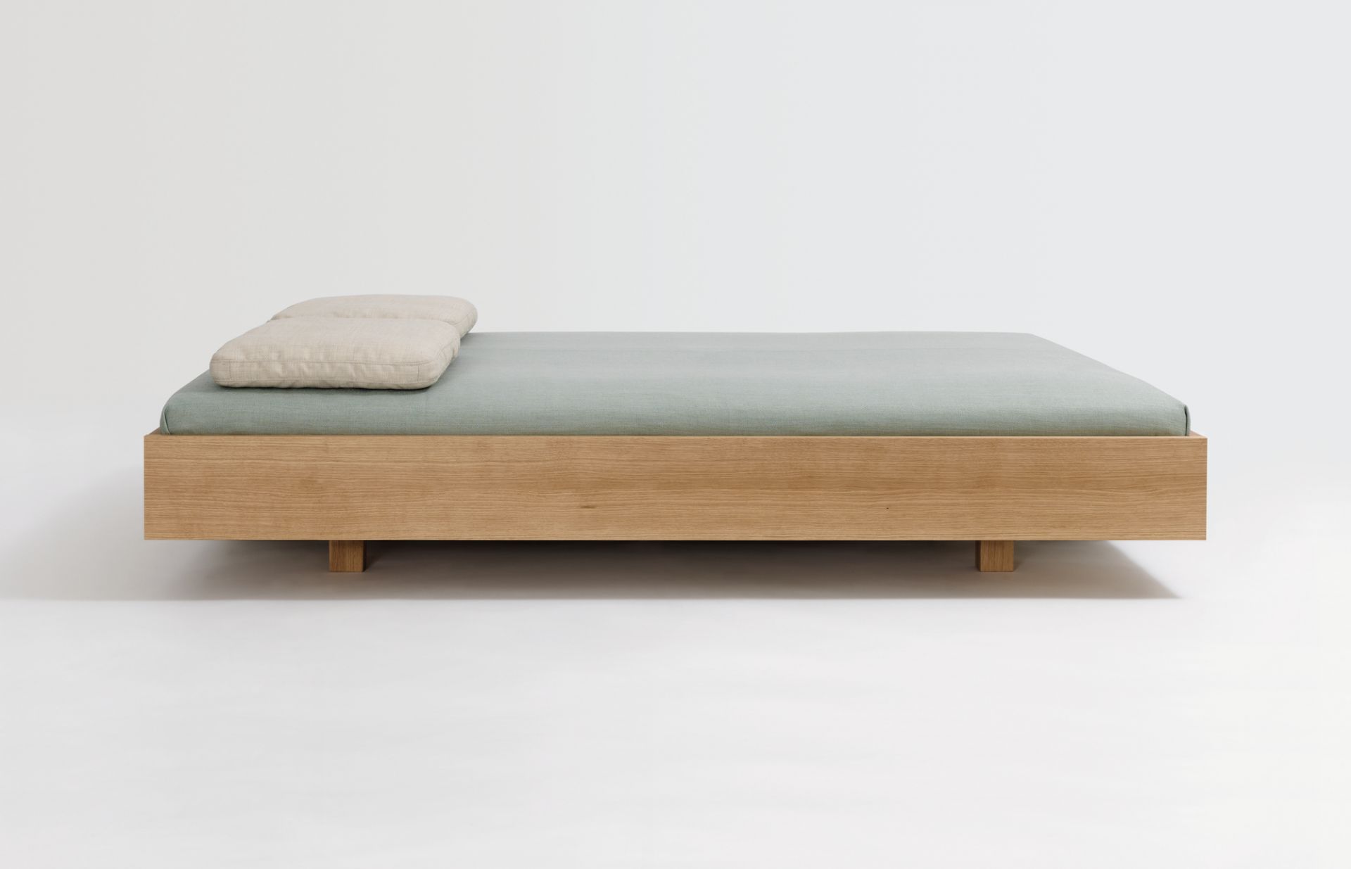Simple oak bed frame store